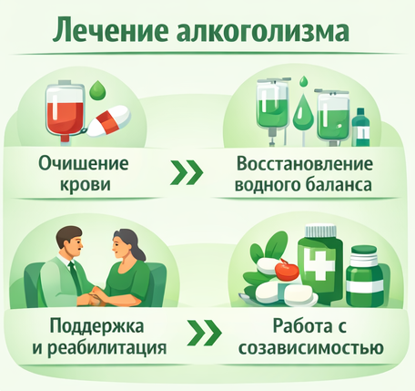 лечение алкоголизма в Рыбинске этапы